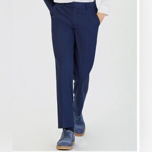 Calvin Klein Wool/Spandex‎ Pants.  Blue/ Black Stripes 40X32 Men Pockets